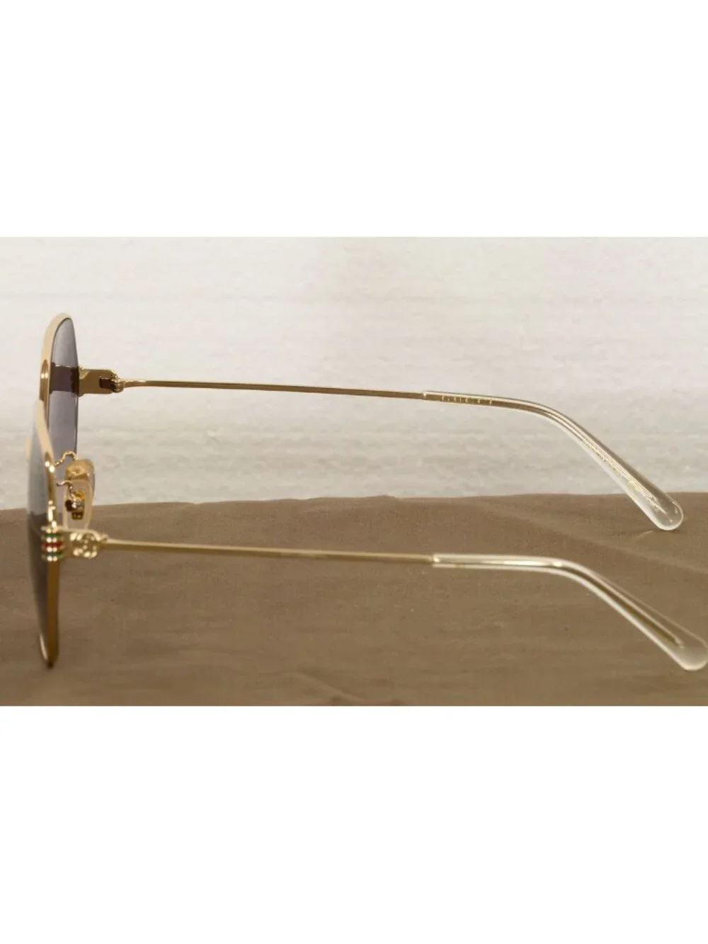 Gucci GG1285SA-001 Women's Gold Frame / Gray Gradient Lens Sunglasses